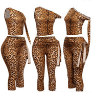 The Markesha Leopard Capri Set