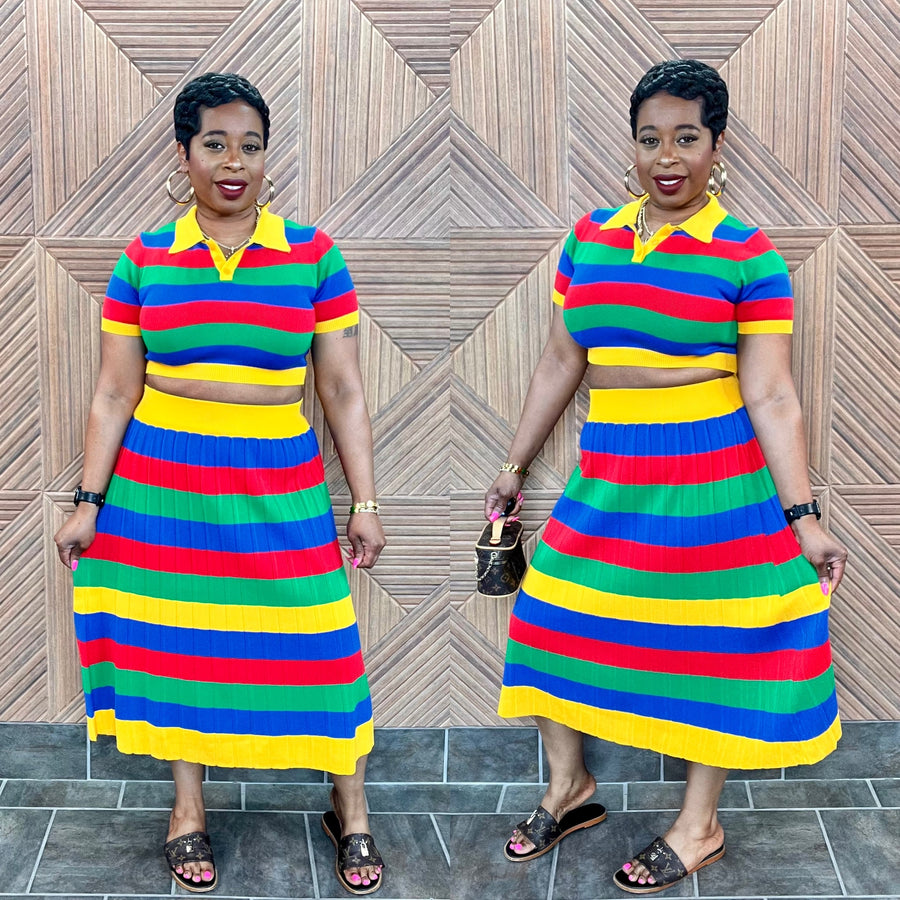 Color Pop Luxe Skirt Set
