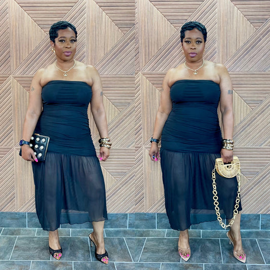 Sheer Grace Midi (Black)