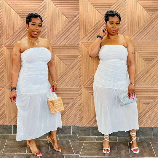 Sheer Grace Midi (White)