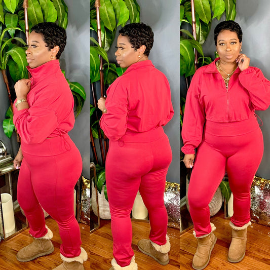 The JuJu Jogger Set (Burgundy)