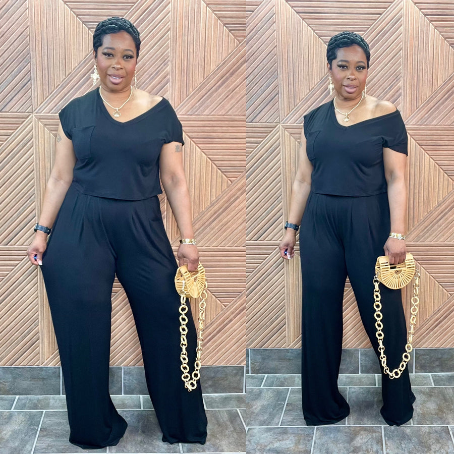 Relaxed Glam Set (Black) | Stretchy