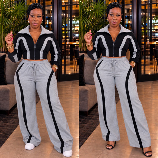 Run the City Luxe Set (H.Grey/Blk Combo)
