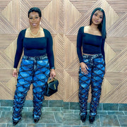 Avant-Garde Luxe Jeans (S-XL) Black/Blue combo