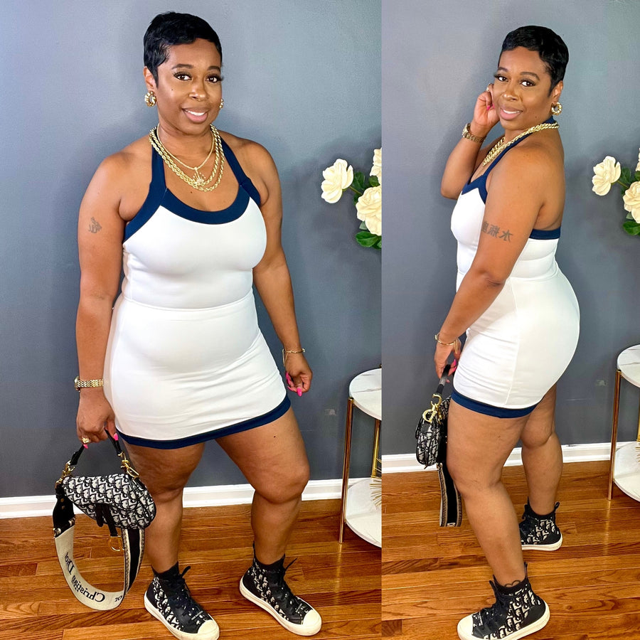 The Kick Back Dress (White)