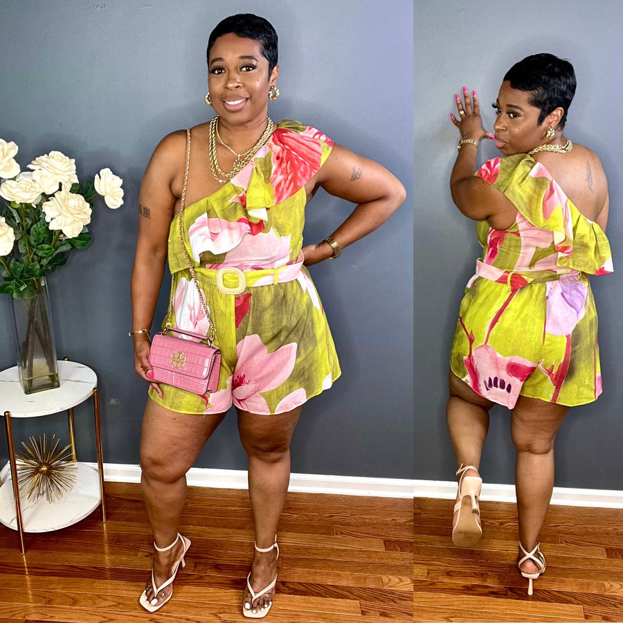 The Talulah One Shoulder Romper
