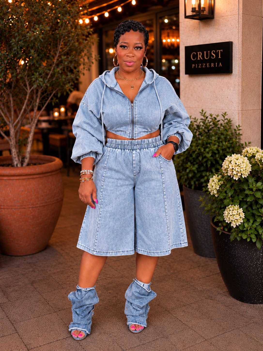 Luxe Streetwear Set (Lt. wash)