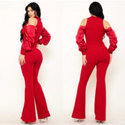 The Falling For You Jumpsuit (Red)