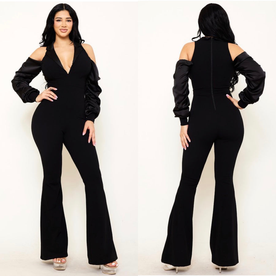 The Falling For You Jumpsuit (Black)