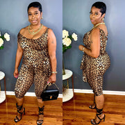 The Markesha Leopard Capri Set