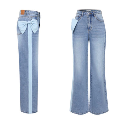 The Ribbon Effect Jeans (Med Denim)