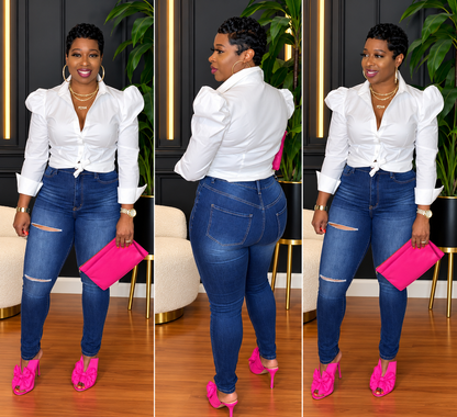 BIANCA Skinny Jeans (Dk.Blue) Size 3 Left