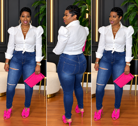BIANCA Skinny Jeans (Dk.Blue) Size 3 Left