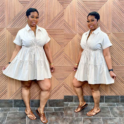 Simply Chic Dress (Beige)