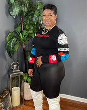 The Supremo Logo Graphic Sweater (Black)