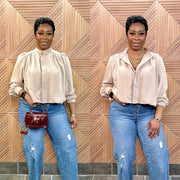 Modern Muse Luxe Jacket (Khaki)