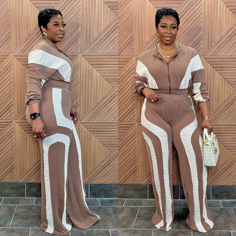 Soft Life Ribbed Lounge Set (stretchy)