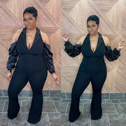 The Falling For You Jumpsuit (Black)