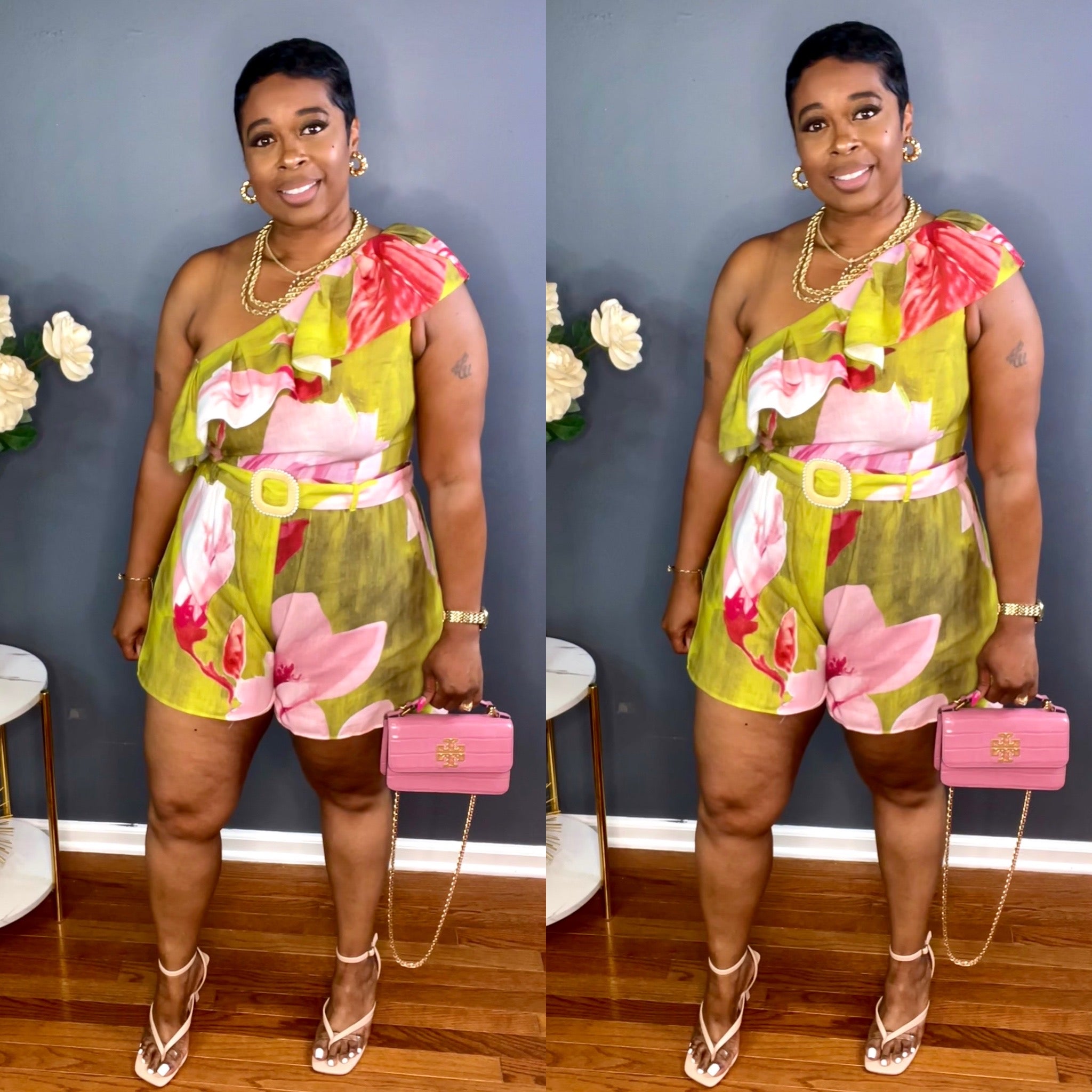The Talulah One Shoulder Romper