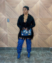 The Night Out fringe skirt Set (Black)