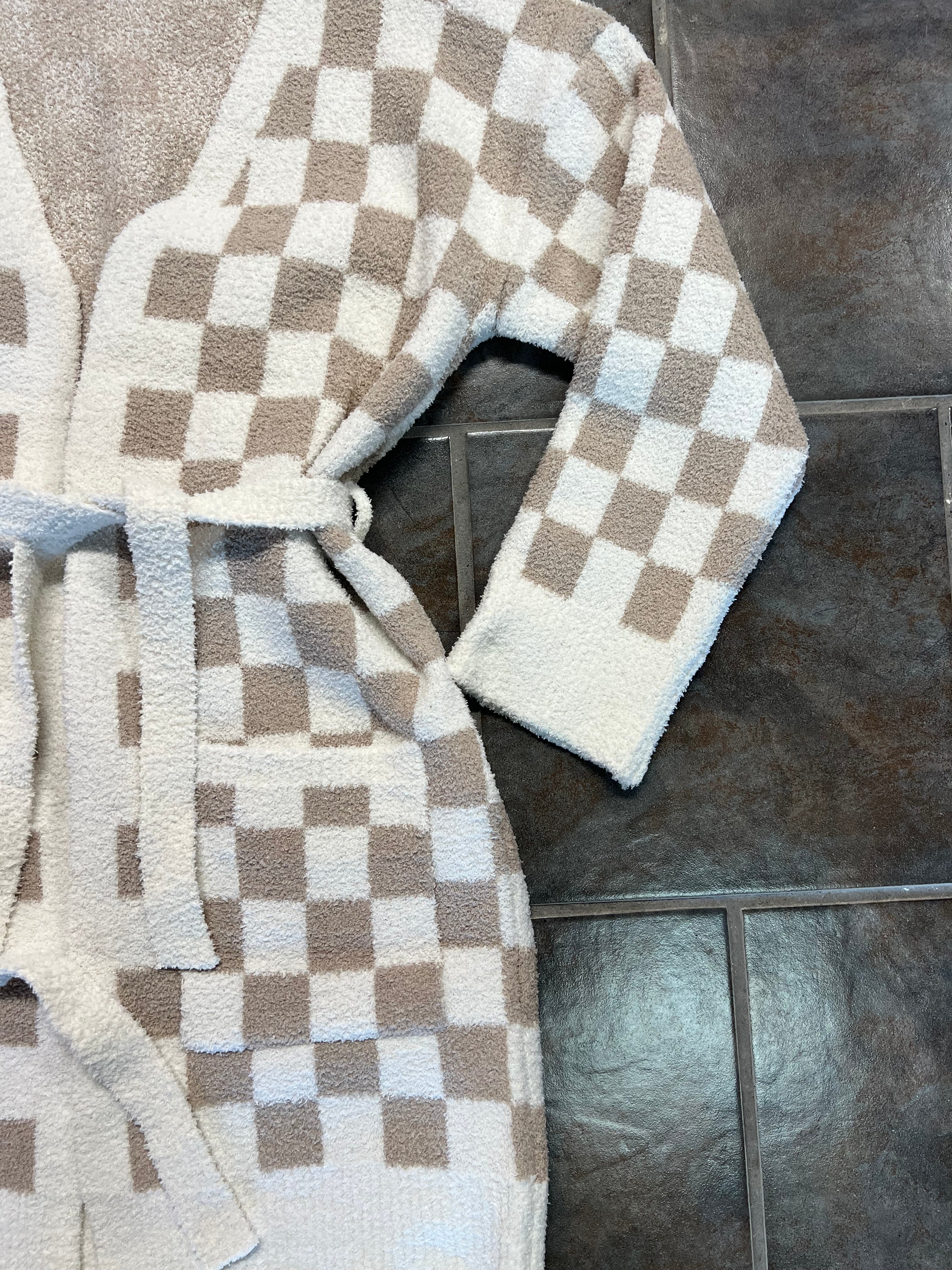 The Comfy Luxe Checkered Cardigan