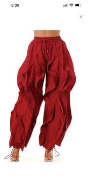 The Bellucci Luxe Pants (Red)