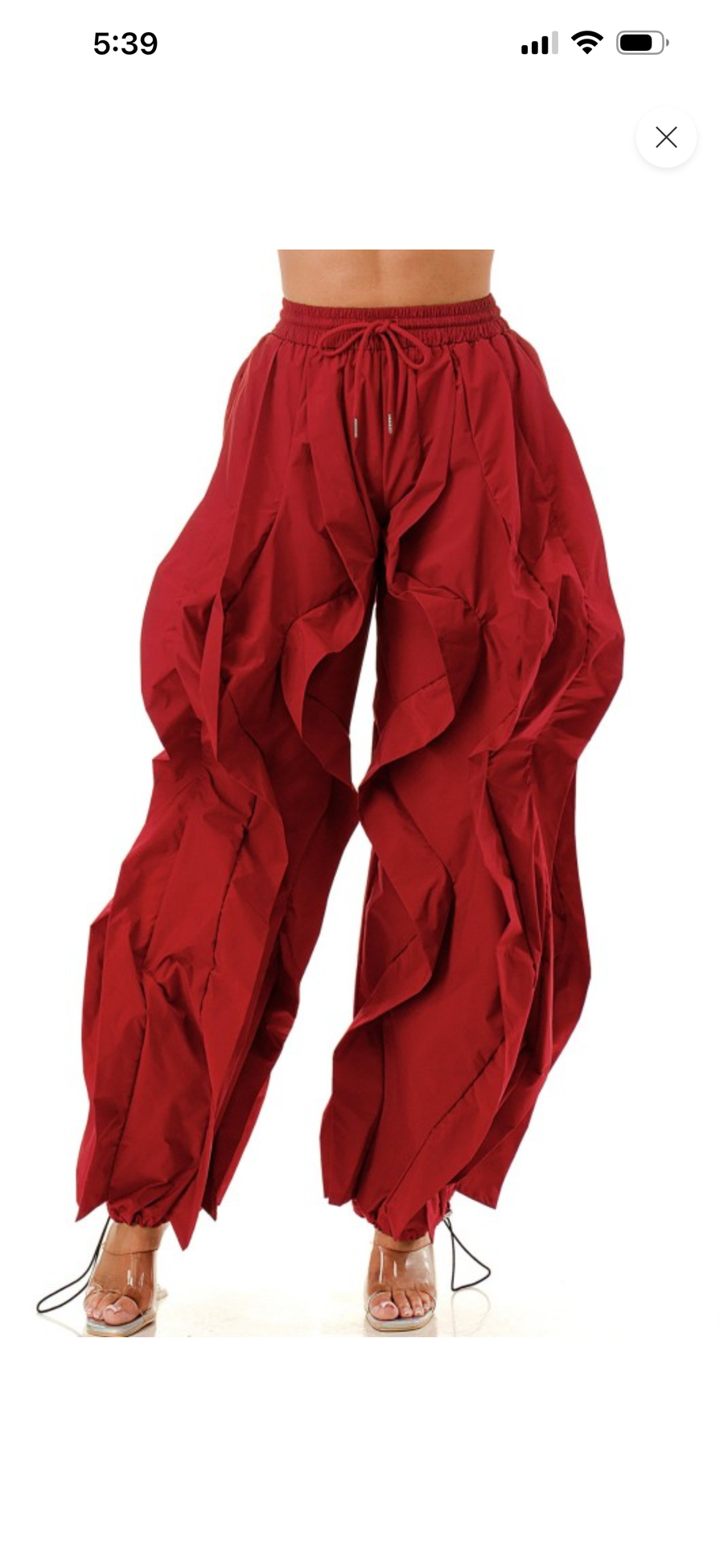 The Bellucci Luxe Pants (Red)