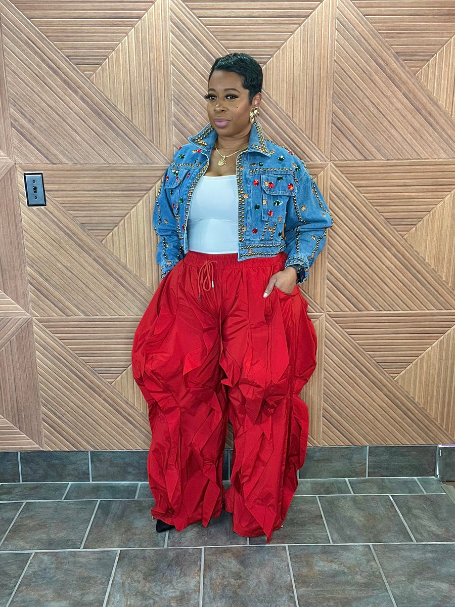 The Bellucci Luxe Pants (Red)