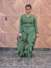 The Bellucci Luxe Pants (Olive)