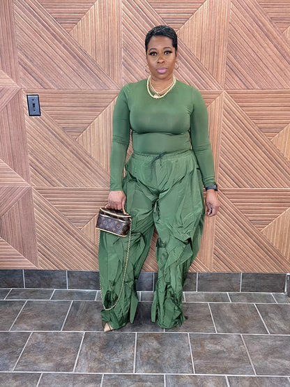 The Bellucci Luxe Pants (Olive)
