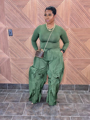 The Bellucci Luxe Pants (Olive)