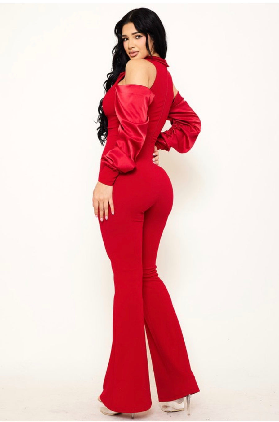 The Falling For You Jumpsuit (Red)