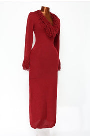 The Cabernet Sweater Dress (Burgundy)