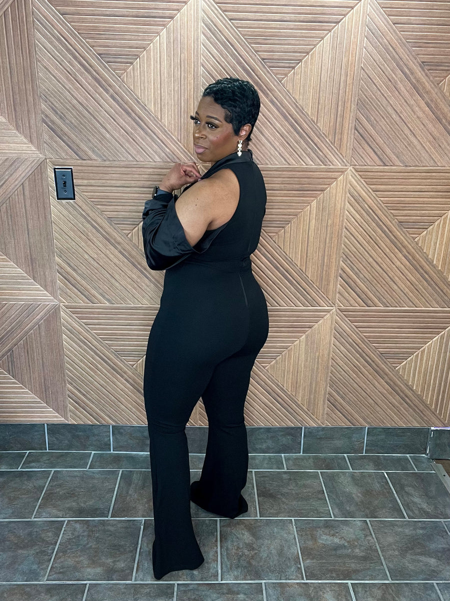 The Falling For You Jumpsuit (Black)