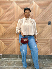 Modern Muse Luxe Jacket (Khaki)