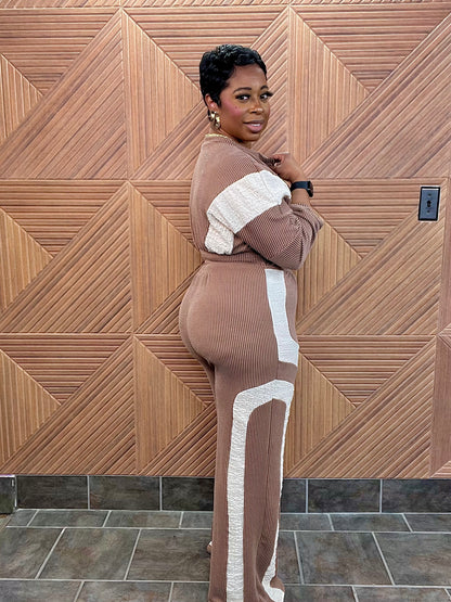 Soft Life Ribbed Lounge Set (stretchy)