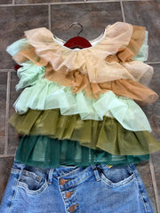 Bella Bloom Luxe Top (Green/Beige) | S-XL