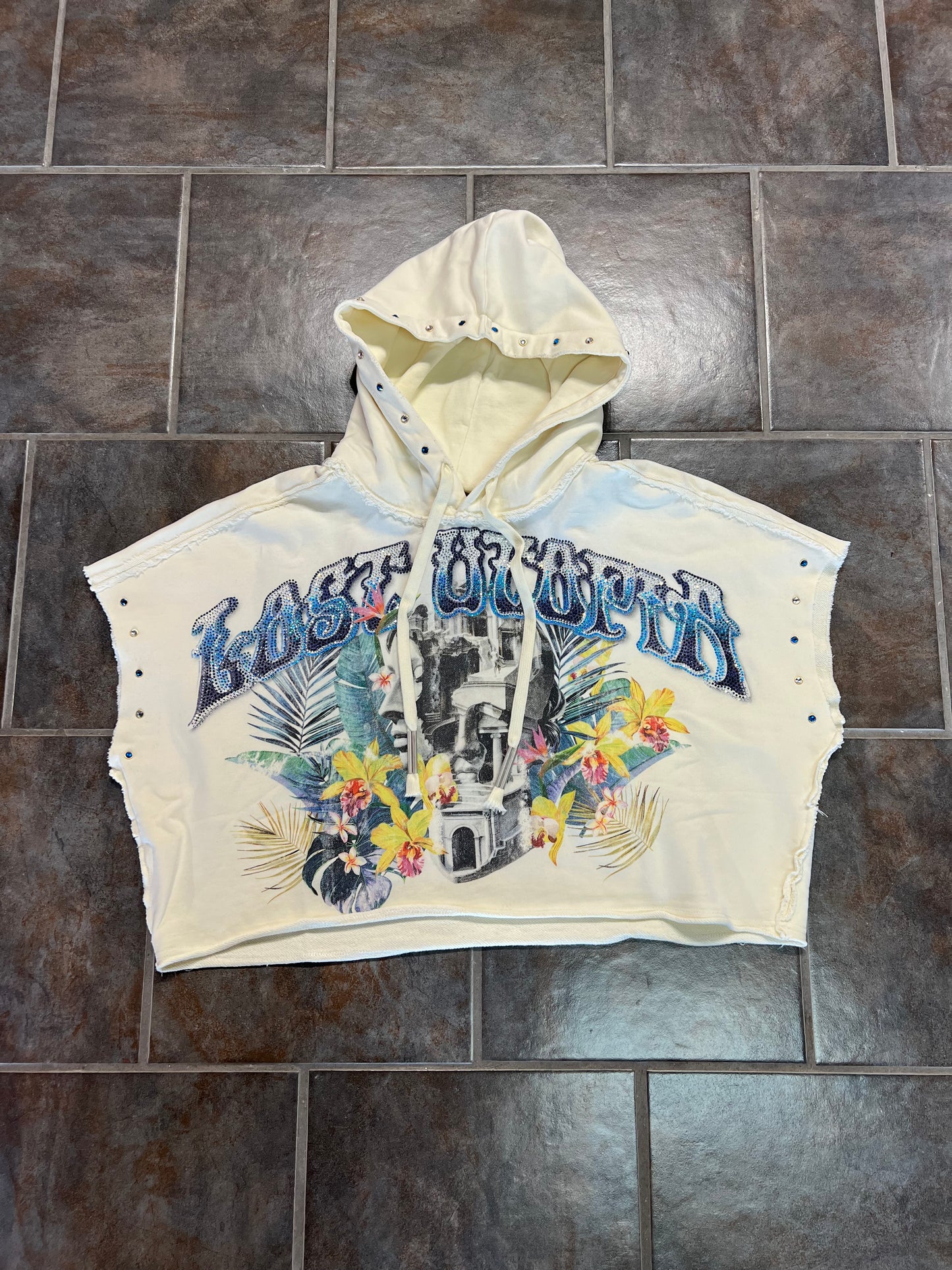 Tropic Rebel Luxe Urban Hoodie (Creme)