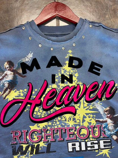Heaven Sent Studded Urban Graphic Tee