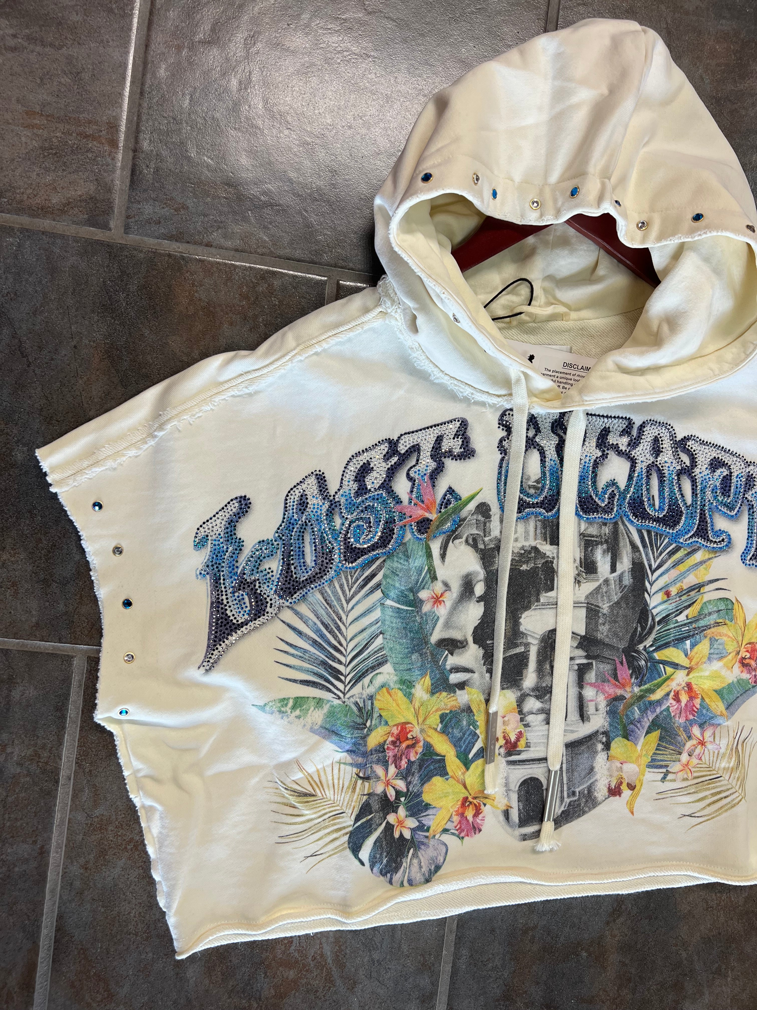 Tropic Rebel Luxe Urban Hoodie (Creme)