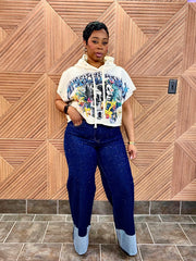 Midnight Drip Indigo-Rhinestone Jeans (Indigo)