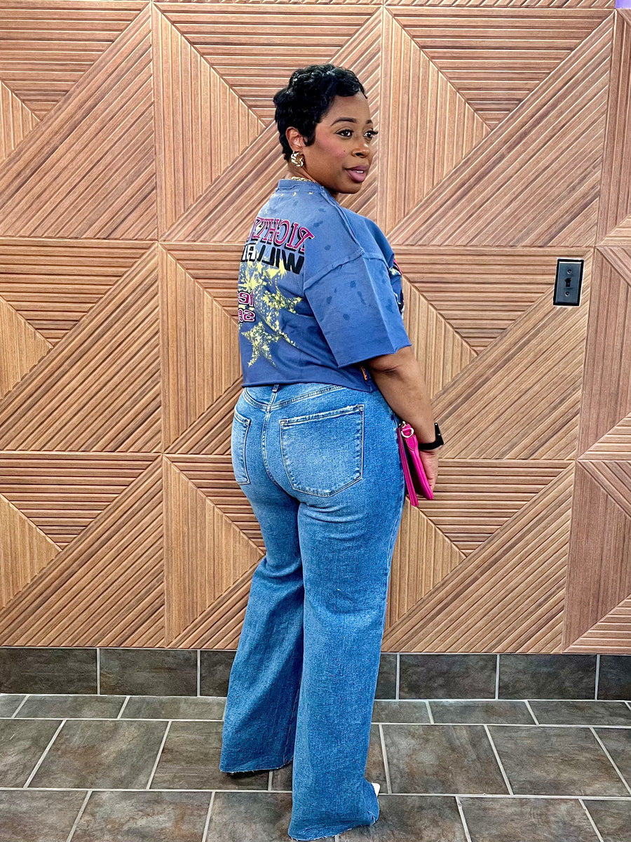 Heaven Sent Studded Urban Graphic Tee