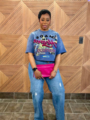 Heaven Sent Studded Urban Graphic Tee