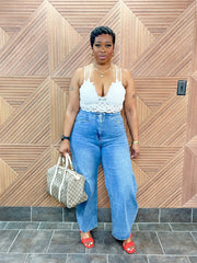 Bold Curve Barrel Jeans (Med.Wash) Very Stretchy