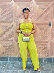 Chartreuse Chic Set (Green) Stretch