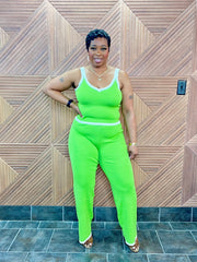 Limelight Luxe Set (Lime green/White) Great Stretch