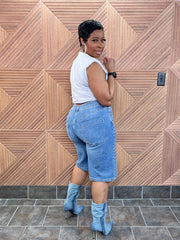 Rockstar Studded Jorts (stretchy)