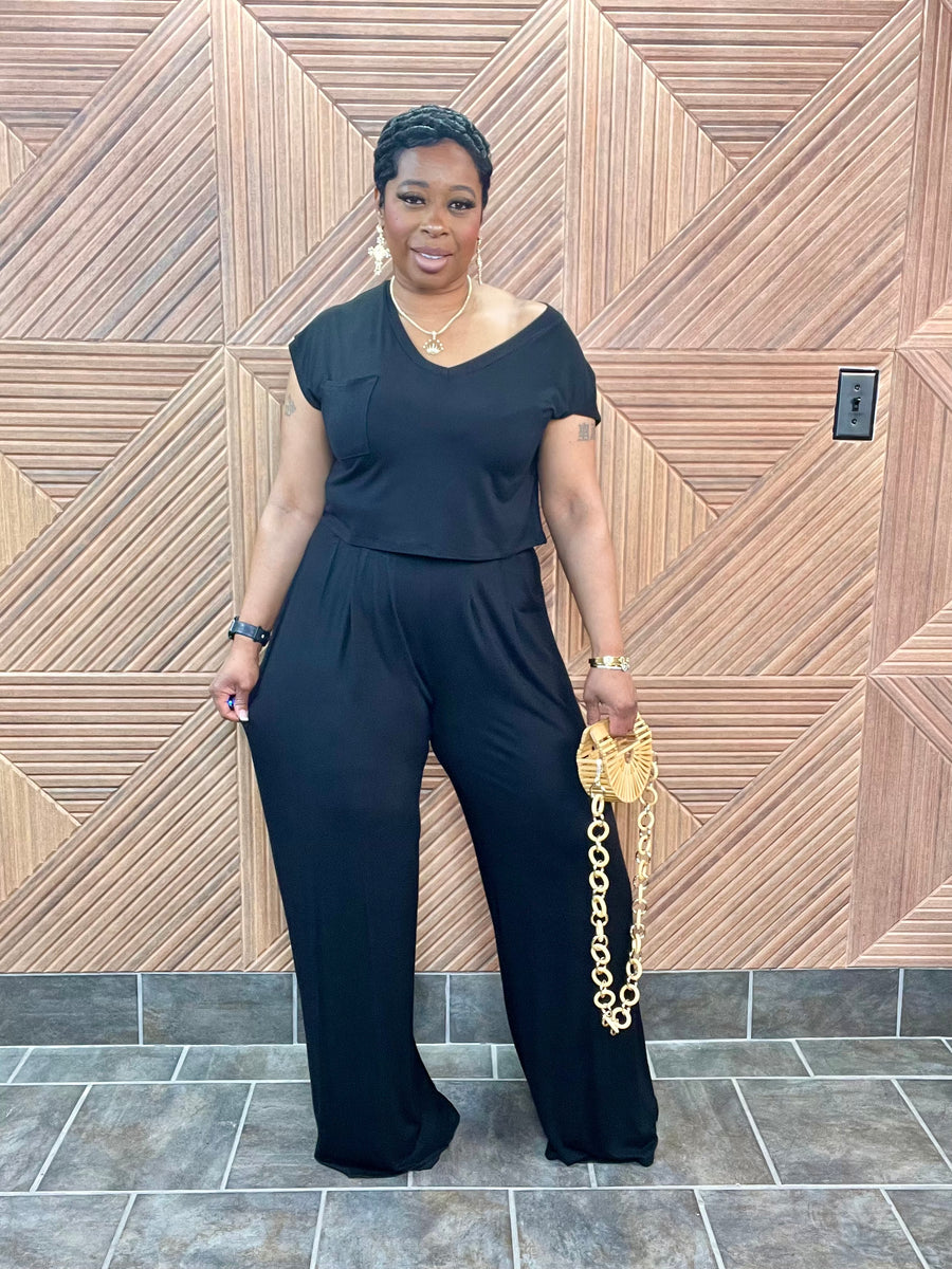 Relaxed Glam Set (Black) | Stretchy