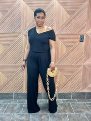 Relaxed Glam Set (Black) | Stretchy