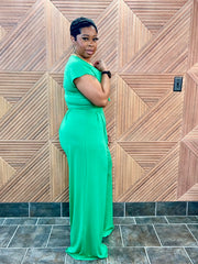 Relaxed Glam Set (Apple Green) | Stretchy